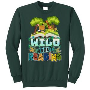 Funny Wild About Reading Book Lover Reading Fan Sweatshirt