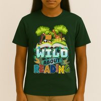 Funny Wild About Reading Book Lover Reading Fan T-Shirt