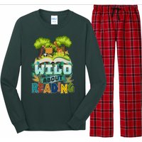 Funny Wild About Reading Book Lover Reading Fan Long Sleeve Pajama Set