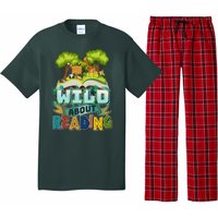 Funny Wild About Reading Book Lover Reading Fan Pajama Set