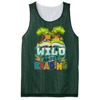 Funny Wild About Reading Book Lover Reading Fan Mesh Reversible Basketball Jersey Tank