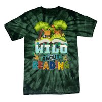 Funny Wild About Reading Book Lover Reading Fan Tie-Dye T-Shirt