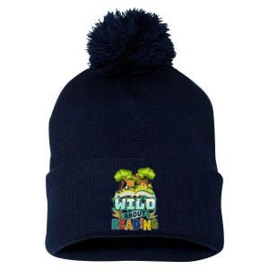 Funny Wild About Reading Book Lover Reading Fan Pom Pom 12in Knit Beanie