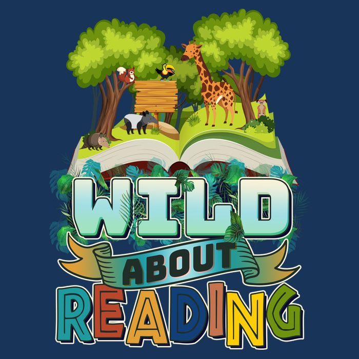 Funny Wild About Reading Book Lover Reading Fan Infant Baby Jersey Bodysuit