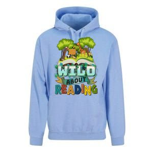 Funny Wild About Reading Book Lover Reading Fan Unisex Surf Hoodie