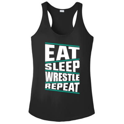 Funny Wrestling Art For Wrestle Athlete Wrestling Ladies PosiCharge Competitor Racerback Tank