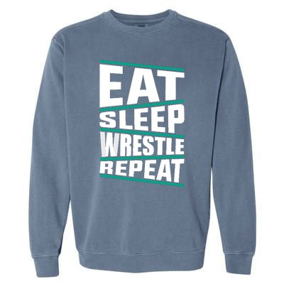 Funny Wrestling Art For Wrestle Athlete Wrestling Garment-Dyed Sweatshirt