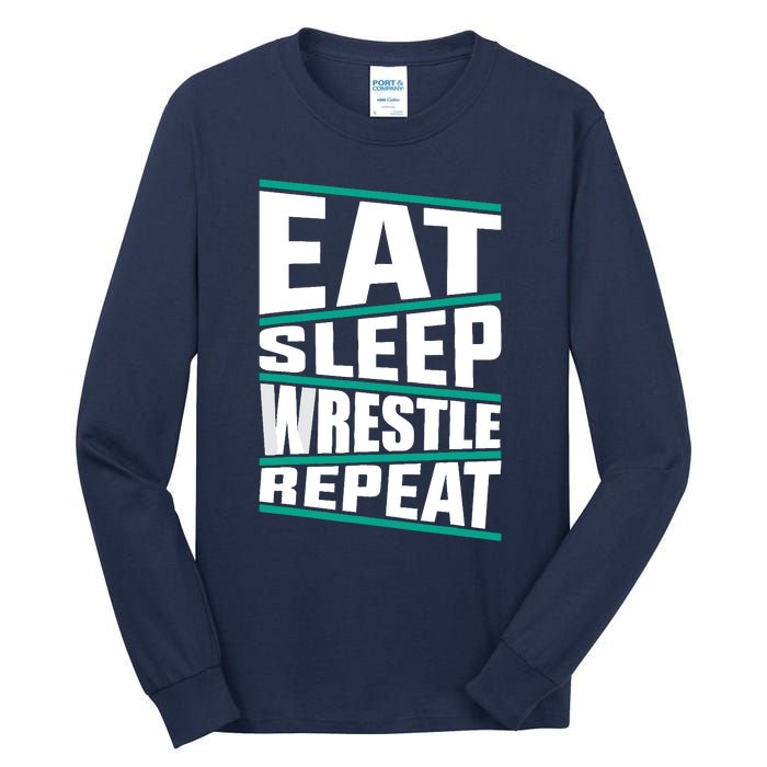 Funny Wrestling Art For Wrestle Athlete Wrestling Tall Long Sleeve T-Shirt