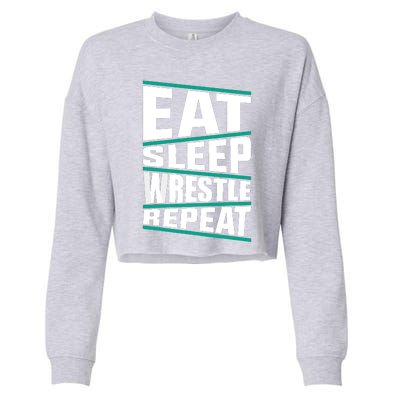 Funny Wrestling Art For Wrestle Athlete Wrestling Cropped Pullover Crew