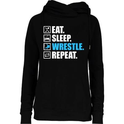 Funny Wrestling Art For Women Wrestle Athlete Wrestling Womens Funnel Neck Pullover Hood