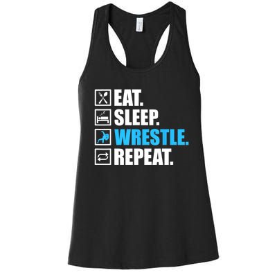 Funny Wrestling Art For Women Wrestle Athlete Wrestling Women's Racerback Tank