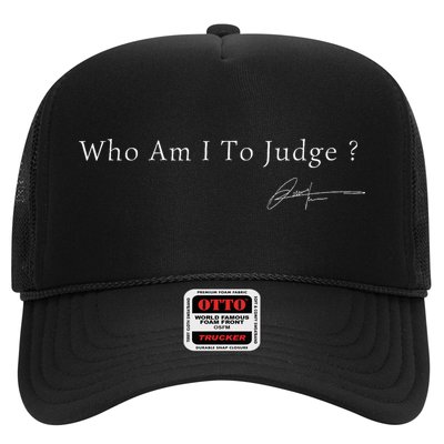 Funny Who Am I To Judge  Perfect For Holidays And Chill Hat