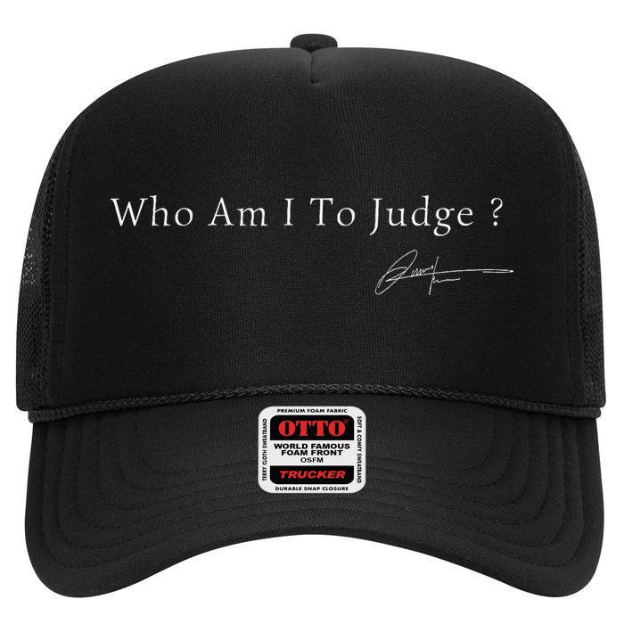 Funny Who Am I To Judge  Perfect For Holidays And Chill Hat