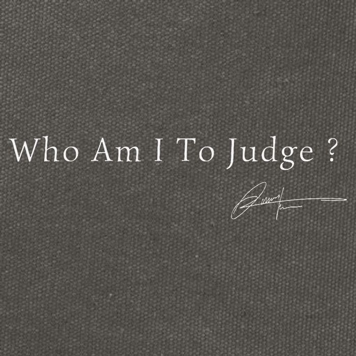 Funny Who Am I To Judge  Perfect For Holidays And Chill Cotton Canvas Backpack