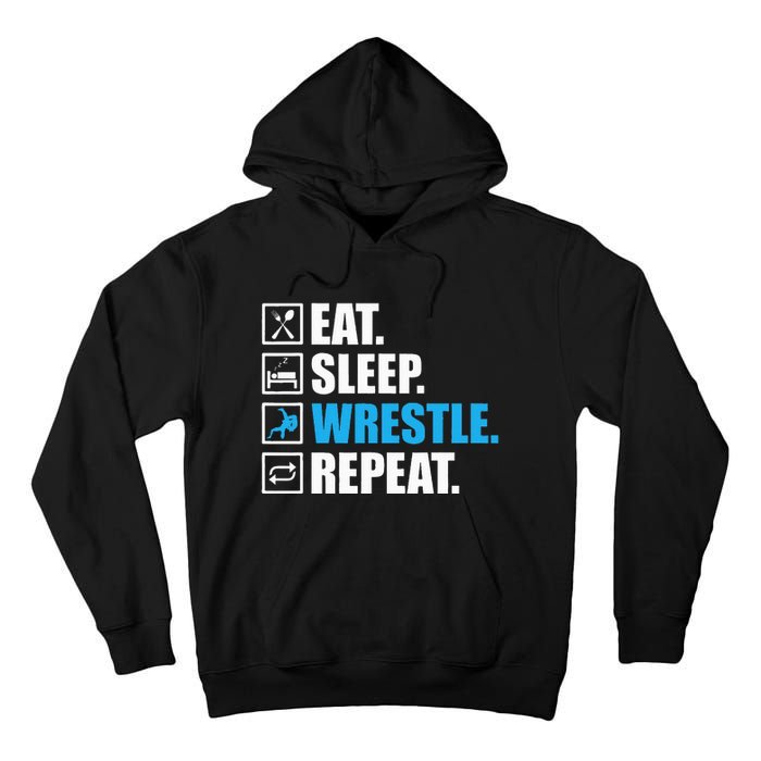 Funny Wrestling Art For Wrestle Athlete Wrestling Tall Hoodie