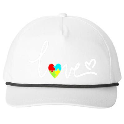 For Women Autism Awareness Plus Size Snapback Five-Panel Rope Hat