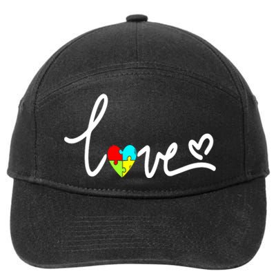 For Women Autism Awareness Plus Size 7-Panel Snapback Hat