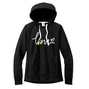 For Women Autism Awareness Plus Size Women's Fleece Hoodie