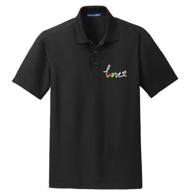 For Women Autism Awareness Plus Size Dry Zone Grid Polo