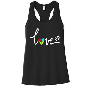 For Women Autism Awareness Plus Size Women's Racerback Tank