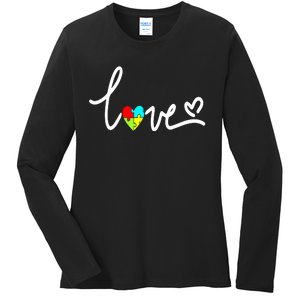 For Women Autism Awareness Plus Size Ladies Long Sleeve Shirt