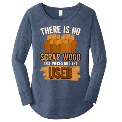 Funny Woodworking And Carpenter Humor And Silly Woodworker Gift Women's Perfect Tri Tunic Long Sleeve Shirt