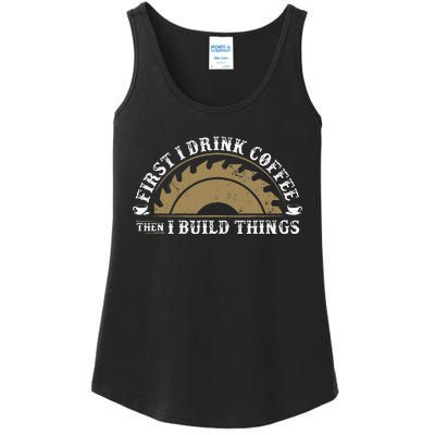 Funny Woodworking and Coffee Carpenter Ladies Essential Tank