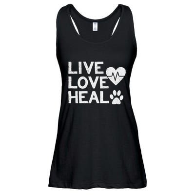 Funny Women And Veterinarian Tech Appreciation Gift Ladies Essential Flowy Tank