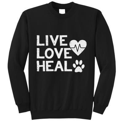 Funny Women And Veterinarian Tech Appreciation Gift Tall Sweatshirt