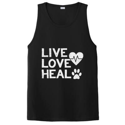 Funny Women And Veterinarian Tech Appreciation Gift PosiCharge Competitor Tank