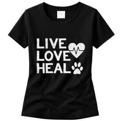Funny Women And Veterinarian Tech Appreciation Gift Womens T-Shirt