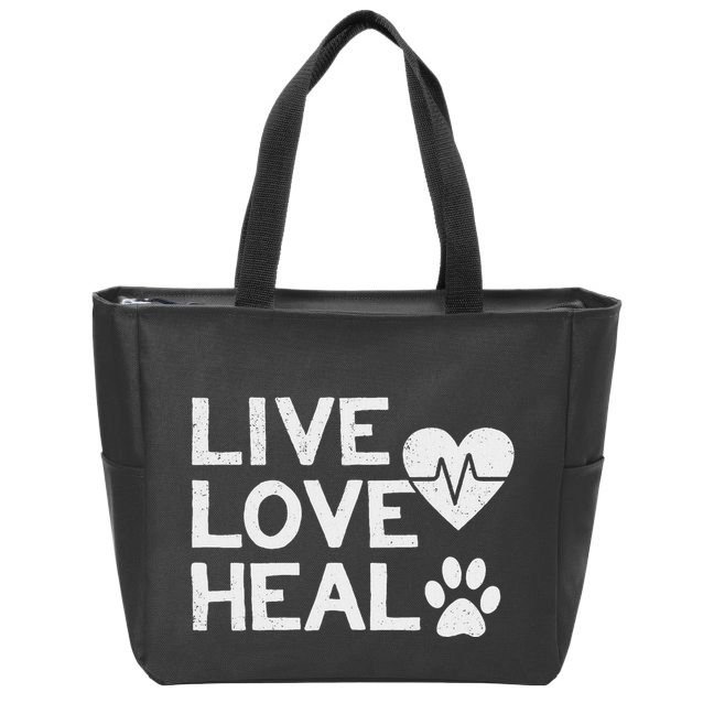 Funny Women And Veterinarian Tech Appreciation Gift Zip Tote Bag