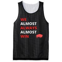 Funny We Almost Always Almost Win Football Mesh Reversible Basketball Jersey Tank