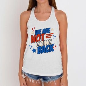 Funny We Are Not Going Back 24 President Gen Z People Power Women's Knotted Racerback Tank