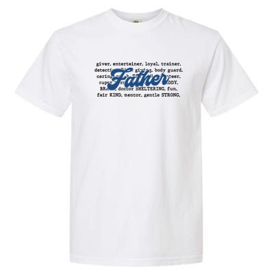 Father Words Art Fathers Day Best Dad Ever Garment-Dyed Heavyweight T-Shirt