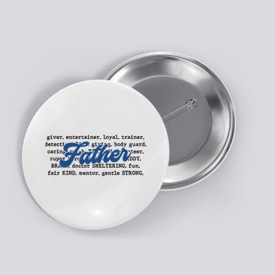 Father Words Art Fathers Day Best Dad Ever Button