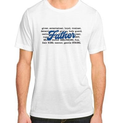 Father Words Art Fathers Day Best Dad Ever Adult ChromaSoft Performance T-Shirt