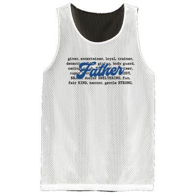 Father Words Art Fathers Day Best Dad Ever Mesh Reversible Basketball Jersey Tank