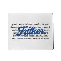 Father Words Art Fathers Day Best Dad Ever Mousepad