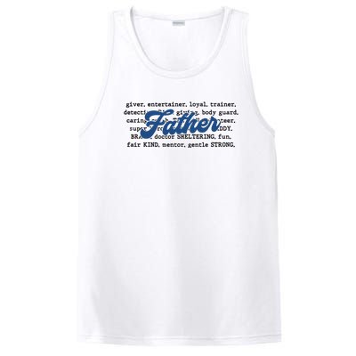 Father Words Art Fathers Day Best Dad Ever PosiCharge Competitor Tank