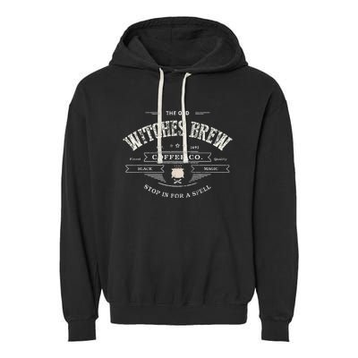 Funny Witches Brew Wiccan Coffee Co Black Magic Company Garment-Dyed Fleece Hoodie