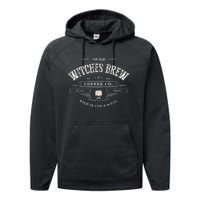 Funny Witches Brew Wiccan Coffee Co Black Magic Company Performance Fleece Hoodie