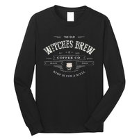 Funny Witches Brew Wiccan Coffee Co Black Magic Company Long Sleeve Shirt