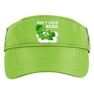 Funny Weed Bear Herb Bear Gift Dont Care Cute Bear Gift Adult Drive Performance Visor