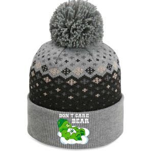 Funny Weed Bear Herb Bear Gift Dont Care Cute Bear Gift The Baniff Cuffed Pom Beanie