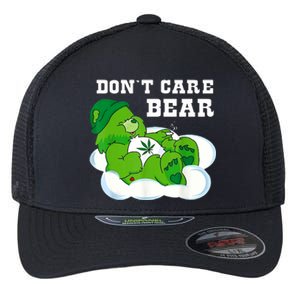 Funny Weed Bear Herb Bear Gift Dont Care Cute Bear Gift Flexfit Unipanel Trucker Cap