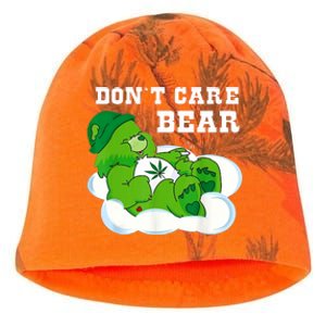 Funny Weed Bear Herb Bear Gift Dont Care Cute Bear Gift Kati - Camo Knit Beanie