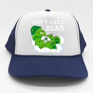 Funny Weed Bear Herb Bear Gift Dont Care Cute Bear Gift Trucker Hat