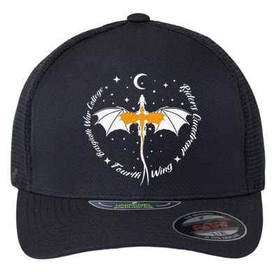 Fourth Wing Basgiath Fantasy Book Romantasy Dragons Yarros Flexfit Unipanel Trucker Cap