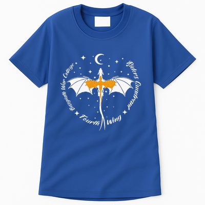 Fourth Wing Basgiath Fantasy Book Romantasy Dragons Yarros Tall T-Shirt